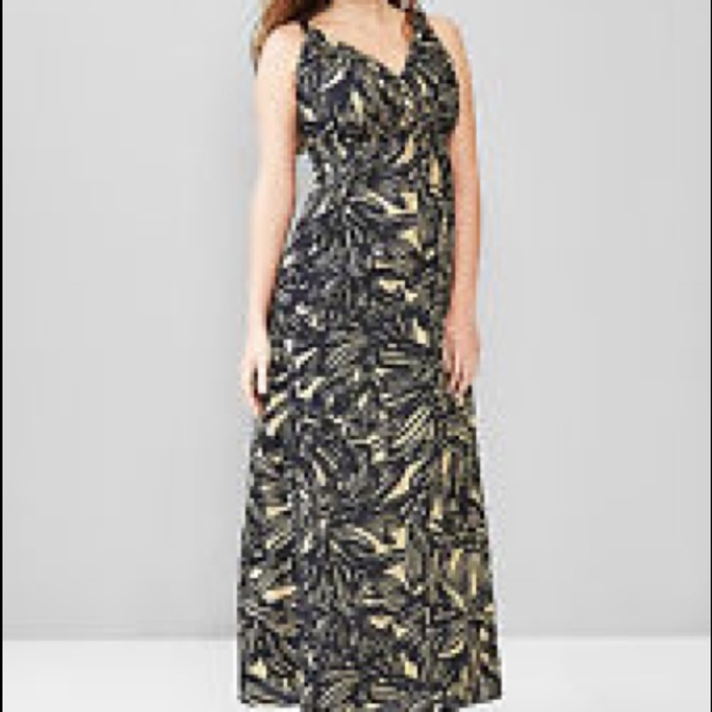 Gap Maternity Banana Leaf Print Dress Size 2
